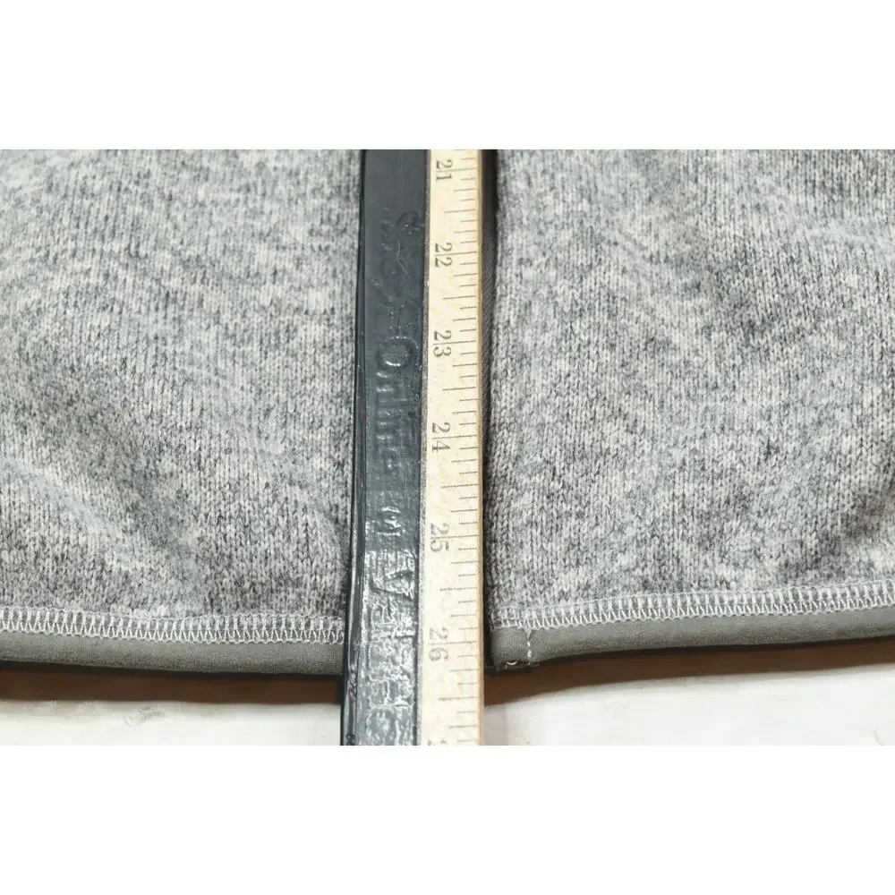 J.Crew Nordic Polartec Full-Zip Fleece Jacket Mens Large Gray Long Sleeve